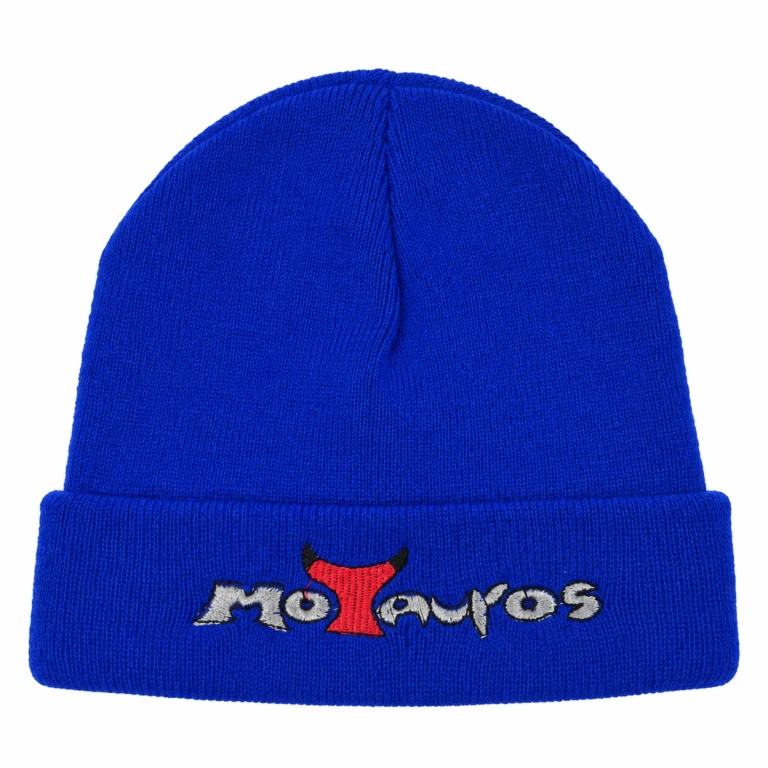 Gorro de punto · Letras · Azul